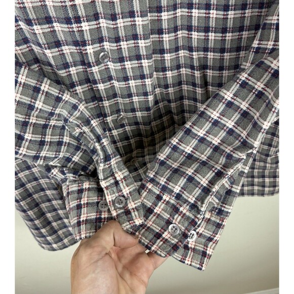 Vintage 90s Dickies Flannel Shirt / Size Medium / Long Sleeve - Picture 5 of 6